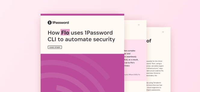 How Flo uses 1Password Command-line Interface to automate security