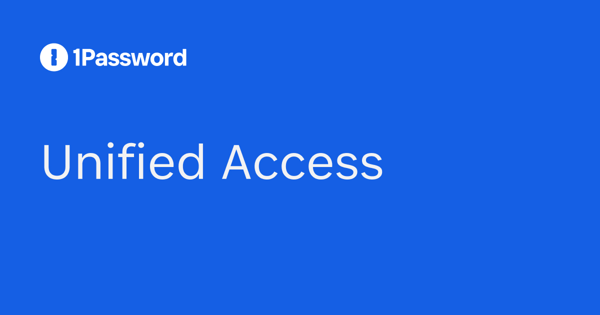 人間とAIのための統合アクセス管理 | 1Password