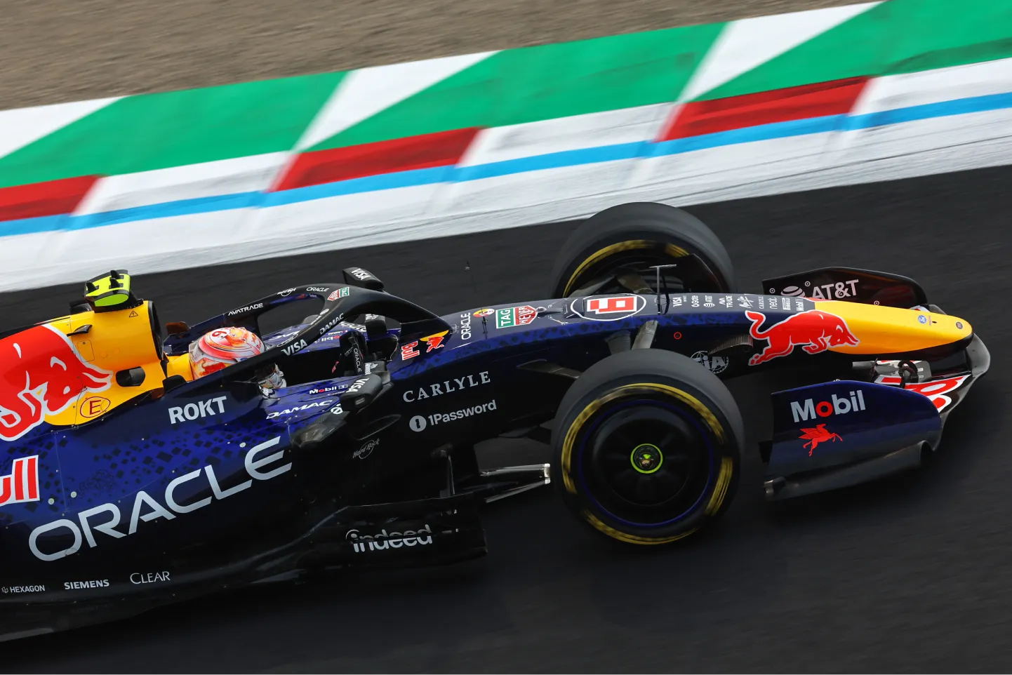 Oracle Red Bull Racing car on the track