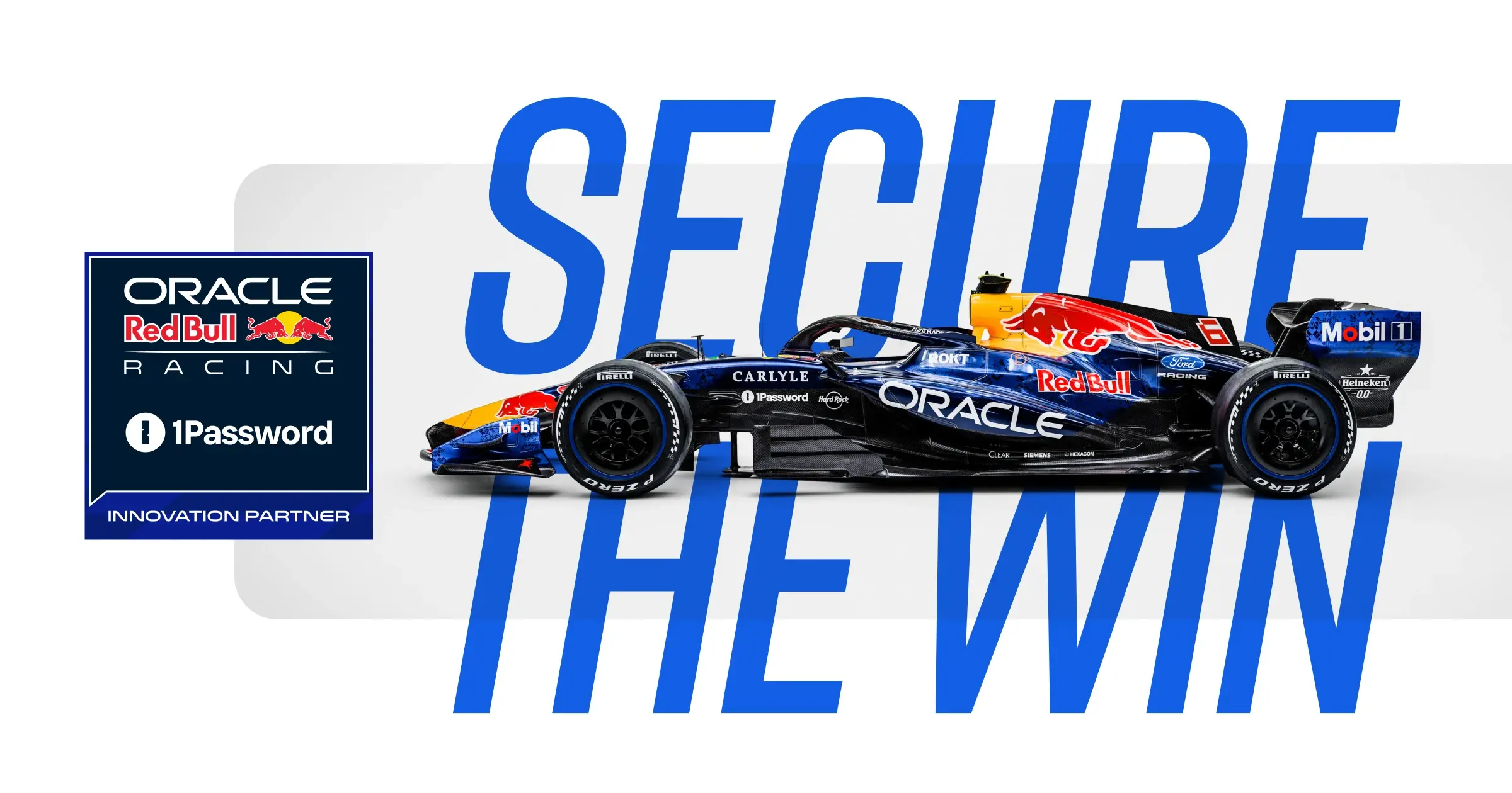 Oracle Red Bull Racing Partner Stack Oracle Red Bull Racing Partnership | 1Password
