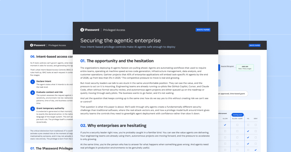 Securing the agentic enterprise
