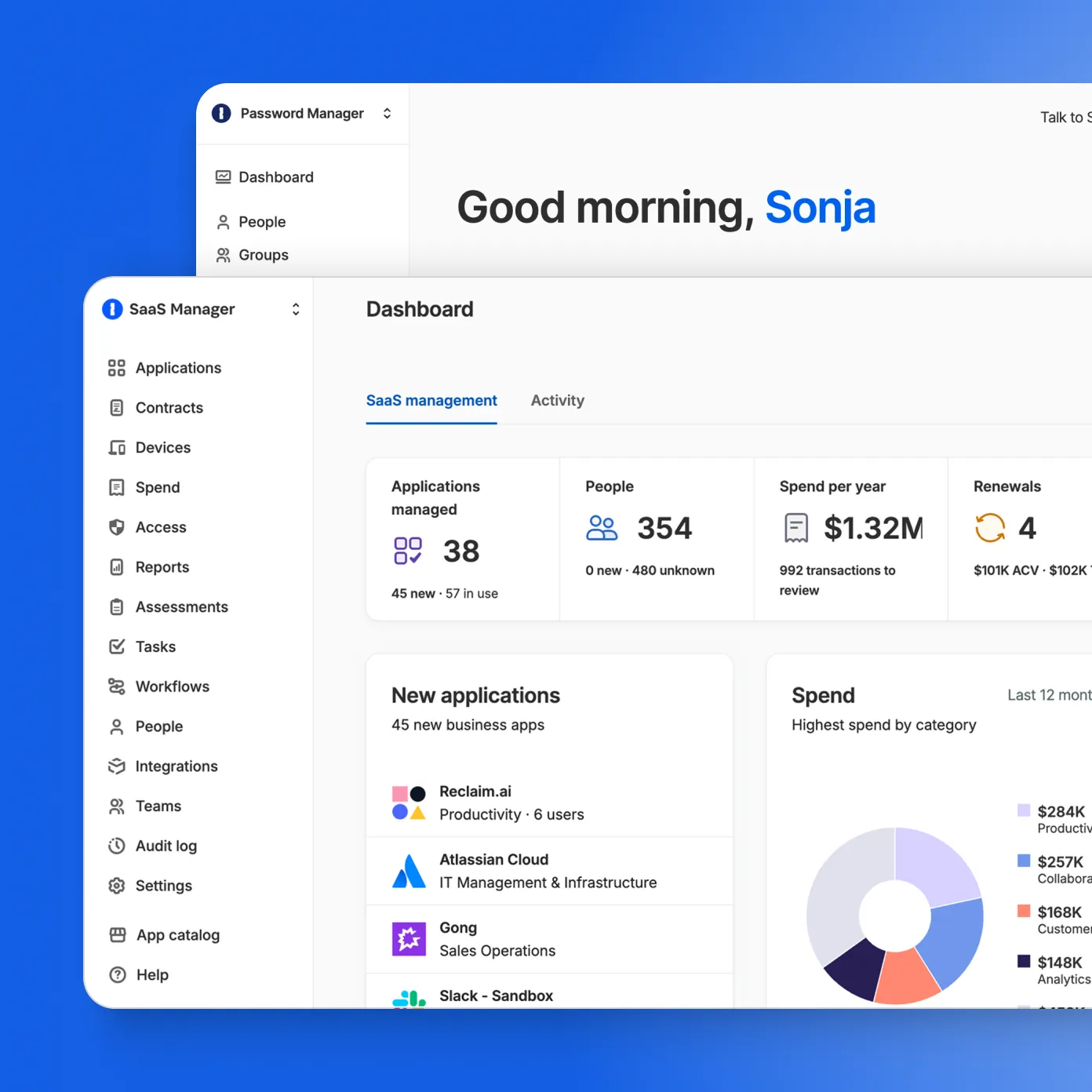 Enterprise Password Manager and SaaS Manager User Interfaces