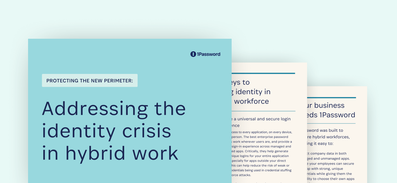 How to secure identities with an enterprise password manager