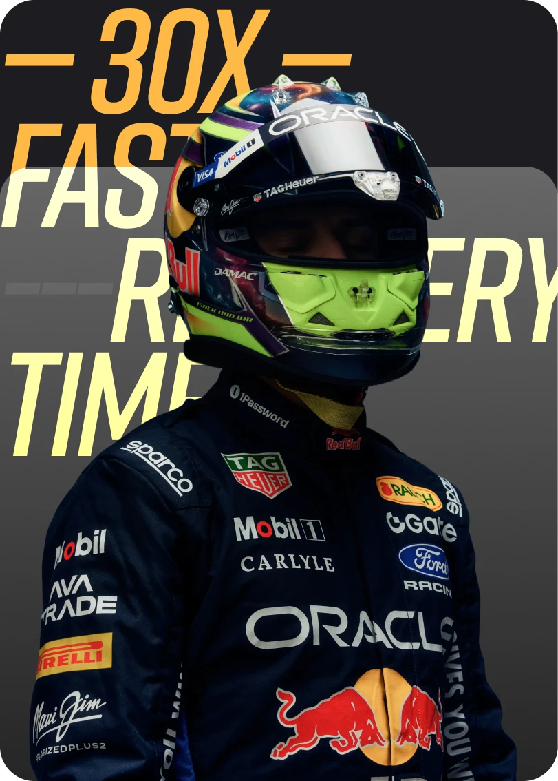 30X faster recovery time