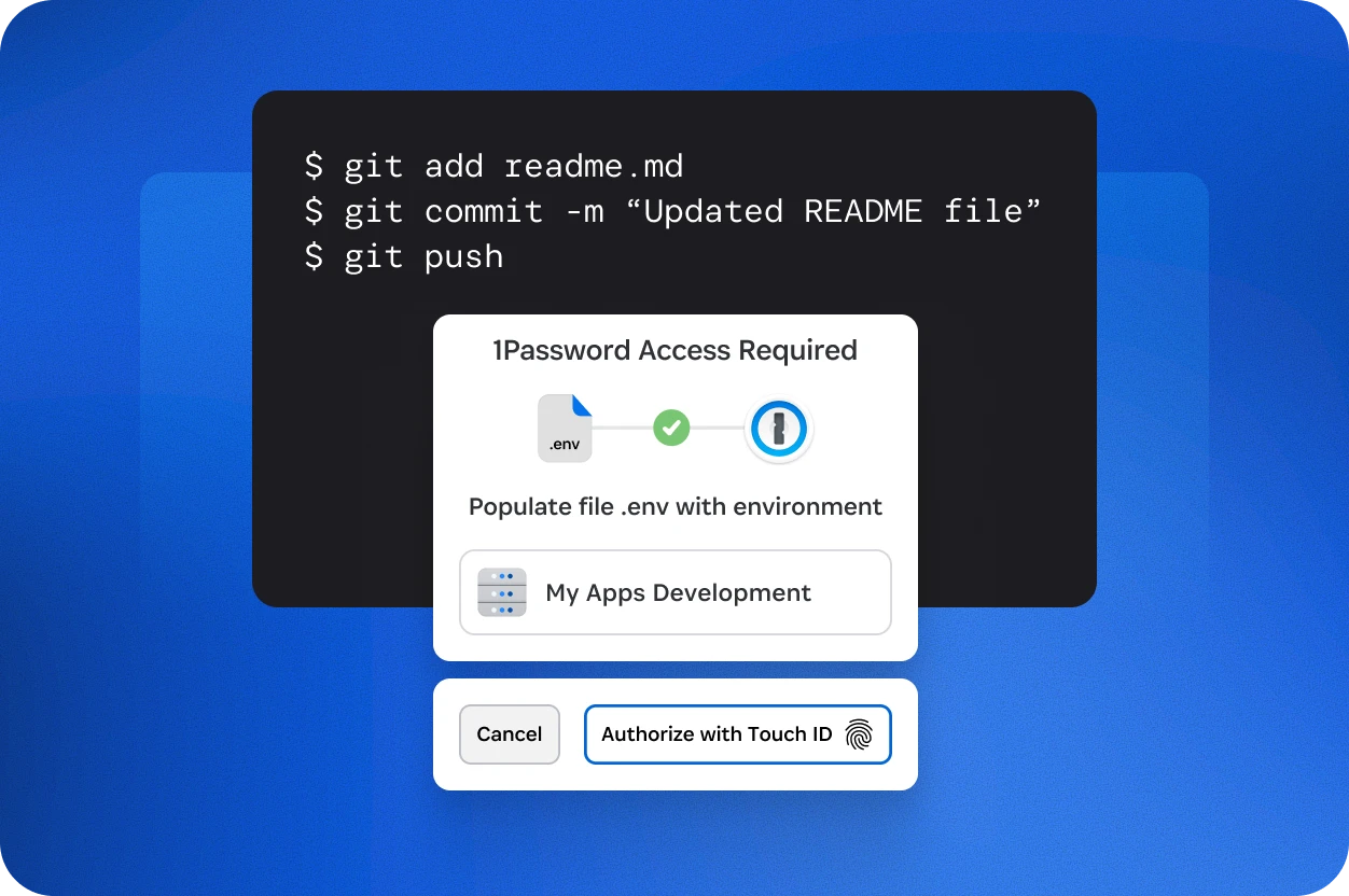 Authorize with touch ID
