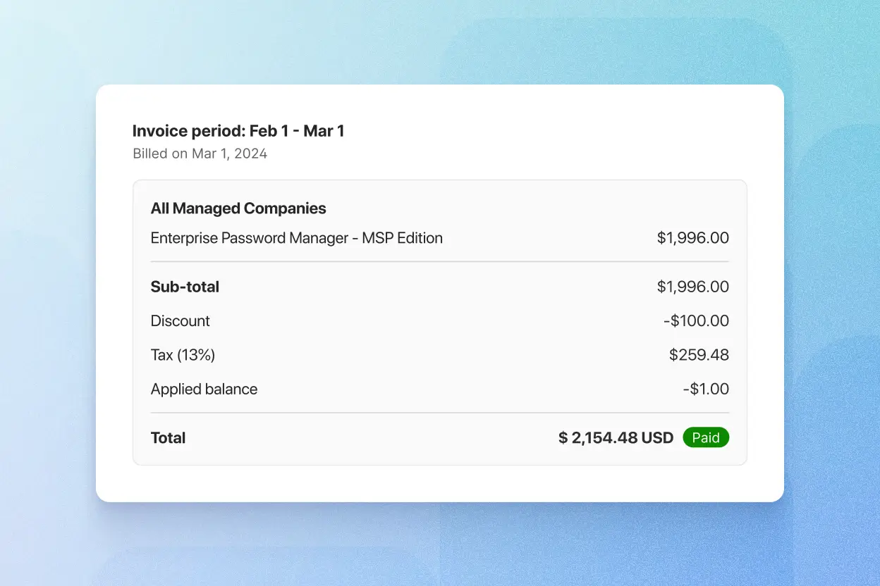 Consolidate invoices into one