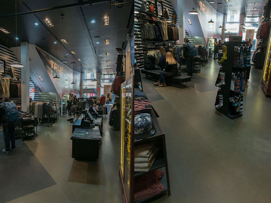 Richlite Flooring - Volcom Store in SoHo - New York City