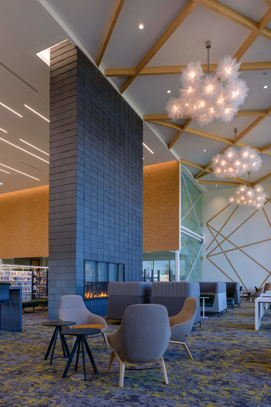 Cupaclad Fairfield Area Library Fireplace 2