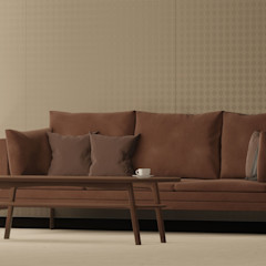 Tekstur B1 in Greige 868 in Living Room Scene