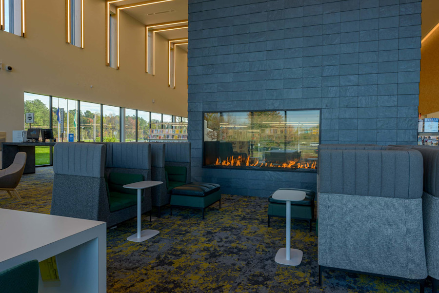 Cupaclad Fairfield Area Library Fireplace 3