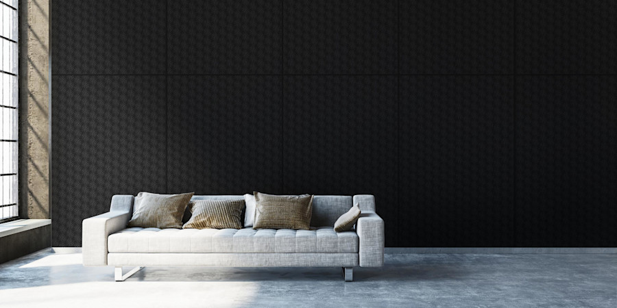Tekstur Large Interior Wall Paneling - Element E6 Ebony 101