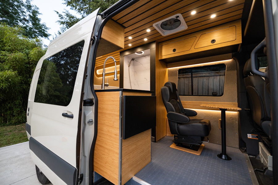 Richlite and Bamboo Van Conversion by Graham Fielder-3402
