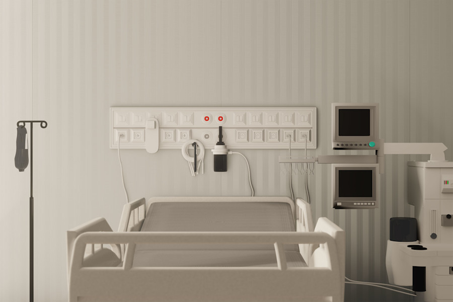Tekstur C1 in Soft White 410 in Heathcare Scene