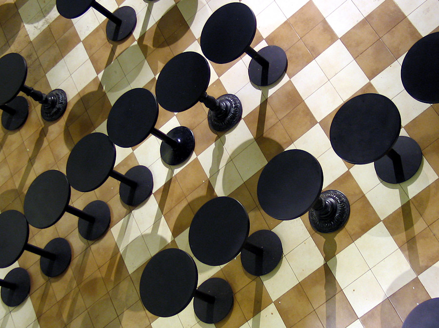 Richlite Black Diamond Tables - Union Station DC 1