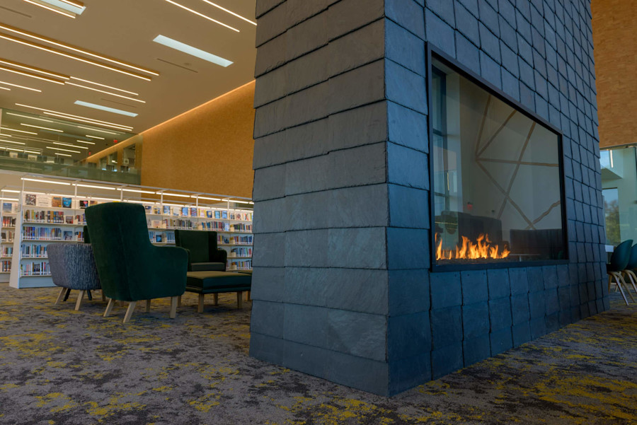 Cupaclad Fairfield Area Library Fireplace 1