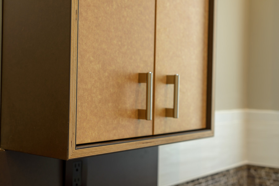 Richlite Stratum Birch Custom Bathroom Vanity 5158 Cabinets & Millwork