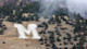 This image shows a large M on the side of Baldy Mountain on the Montana State University campus in Bozeman, Montana.
