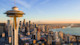 This photo shows the Seattle skyline with the Space Needle in the front left. International students can now apply to Seattle University and the Cornish College of the Arts through Shorelight.