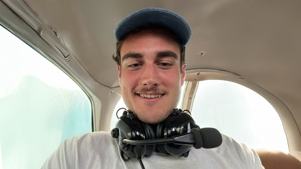 Fernando, an international student from Spain studying for his MASAA at Gonzaga University, smiles for the camera.