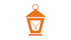 This image shows Shorelight's company logo: a traditional fishing-style lantern in orange.