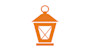 This image shows Shorelight's company logo: a traditional fishing-style lantern in orange.