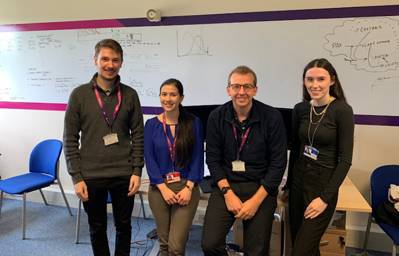 Business planning team at Edinburgh Airport - for A Day in the Life