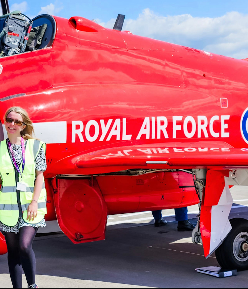 Rachel Harris, learning and development intern, Red Arrows