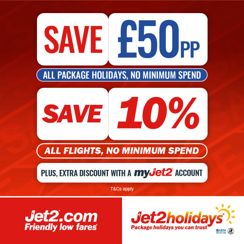 Jet2.com and Jet2Holidays January savings