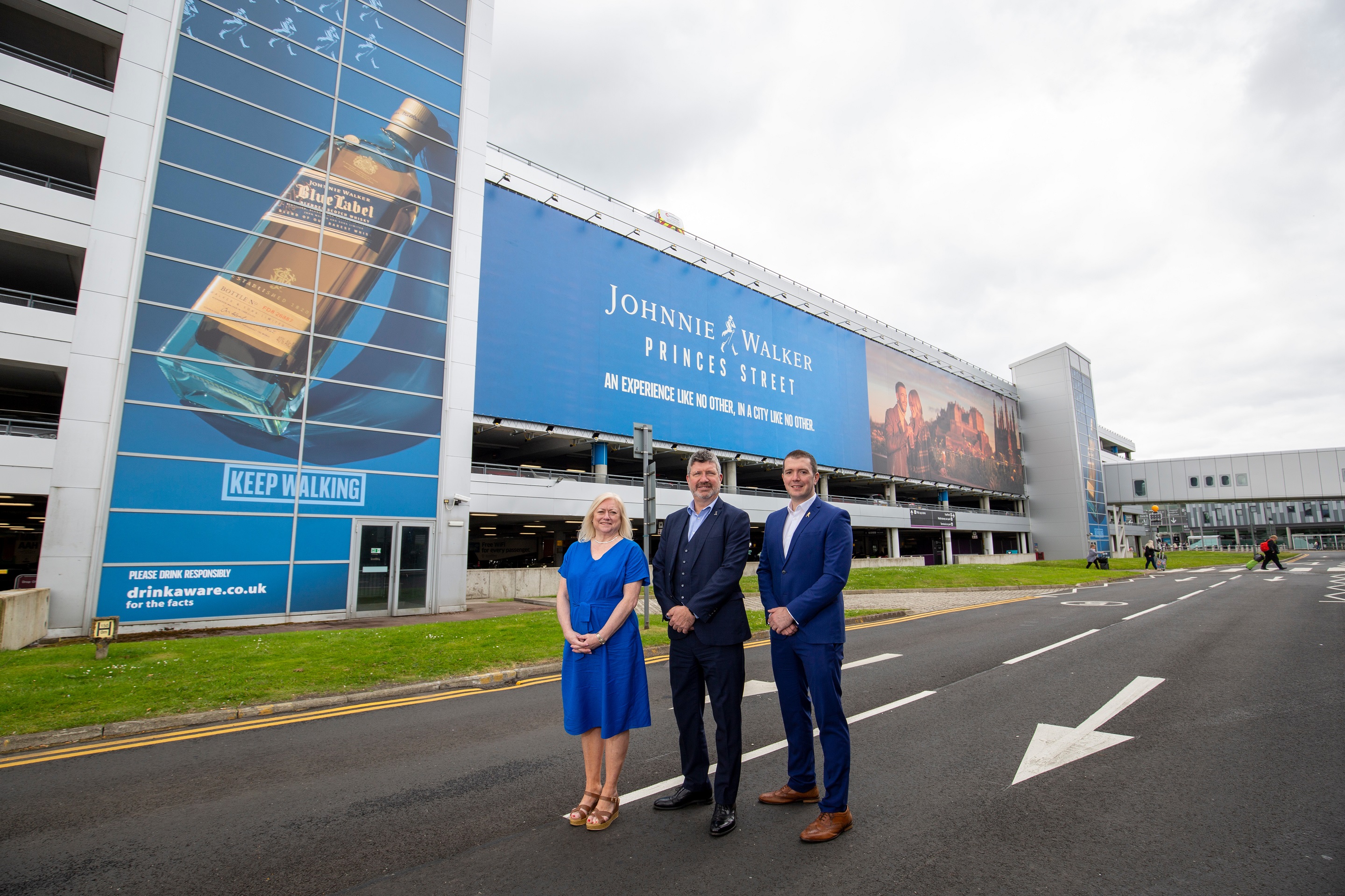 That's dram impressive: Massive Johnnie Walker installation unveiled at Edinburgh Airport