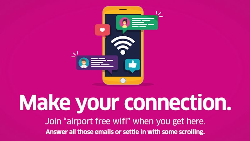 Connect to our Wi-Fi