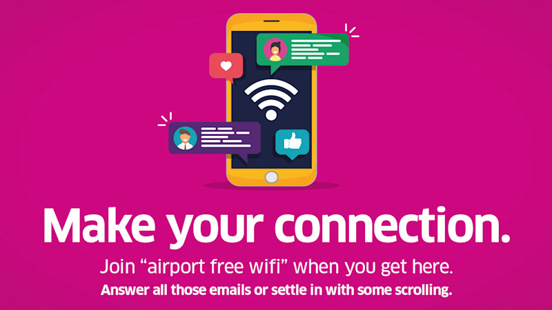Connect to our Wi-Fi