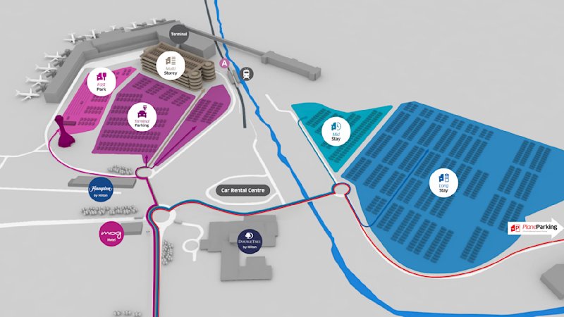 Campus car parks map