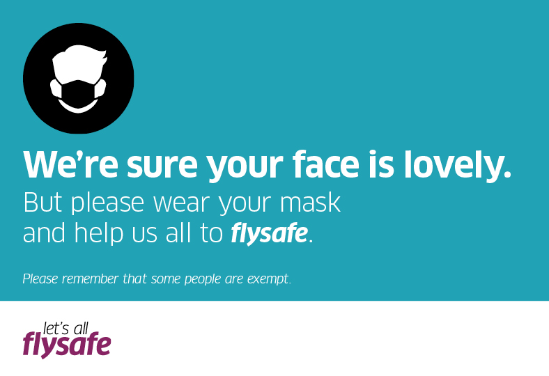 New flysafe mask graphic