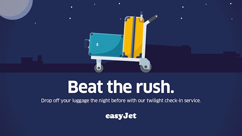 easyJet bag drop, beat the rush