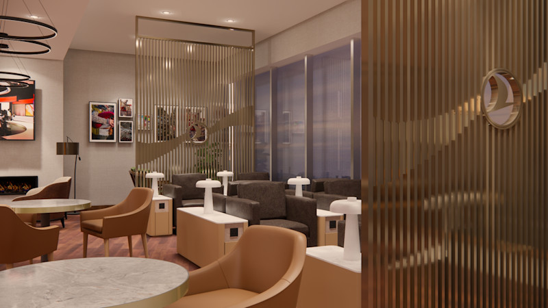 Turkish Airlines Lounge - rendered image