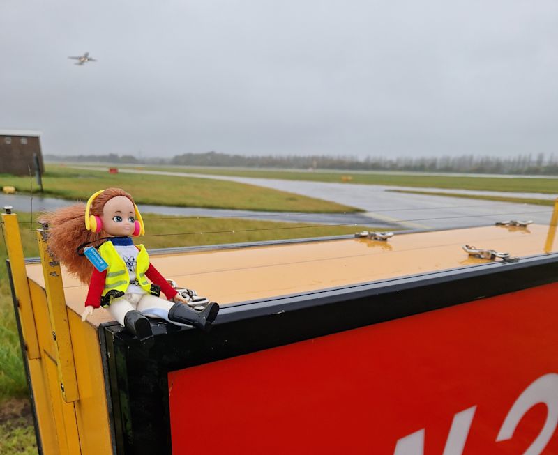 Lottie on EDI airfield