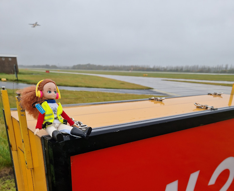 Lottie on EDI airfield