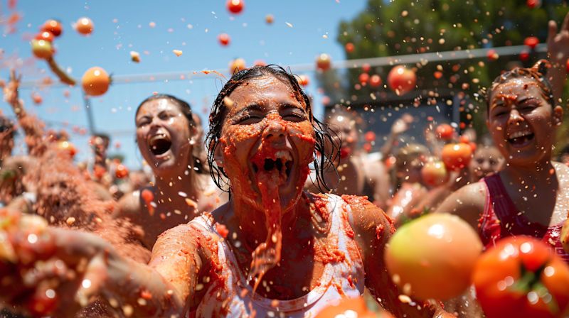 La Tomatina festival, Valencia.