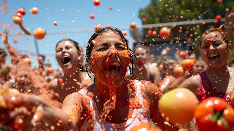 La Tomatina festival, Valencia.