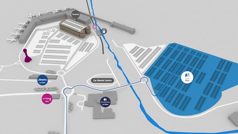 Mapping out Edinburgh Airport parking: How to get to each of our car