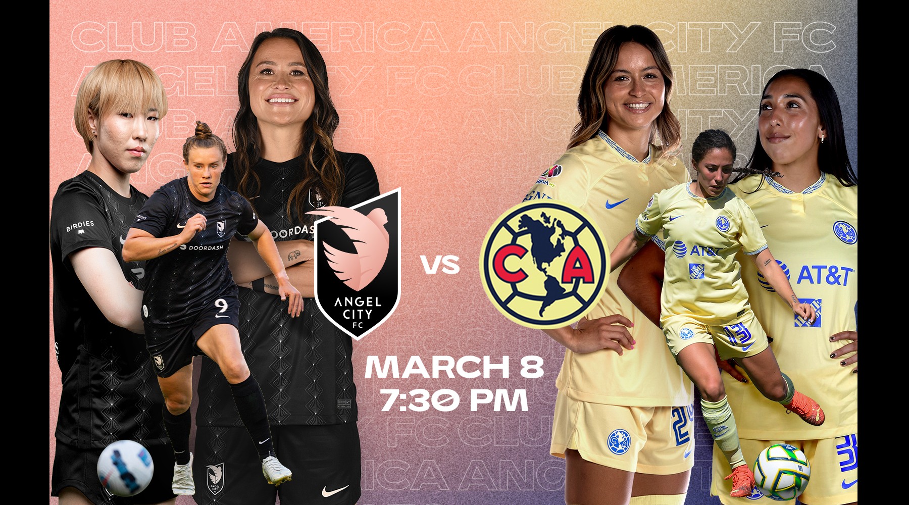 Angel City FC y el Club América Femenil Anuncian Partido Amistoso Este 8 de  Marzo