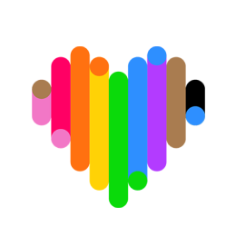 Colorful illustration of a heart