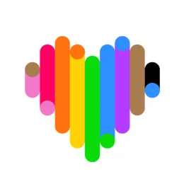 Colorful illustration of a heart