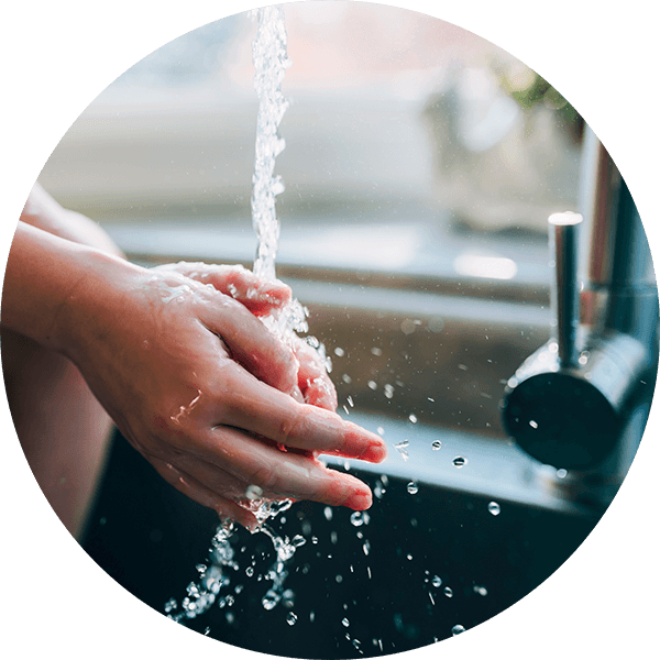 Washing hands image