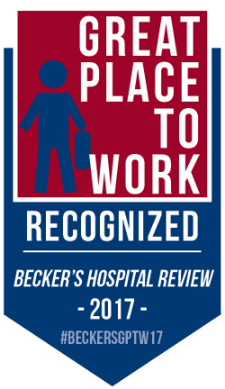 Becker's Hopspital Review 2017 Great Place to Work Award