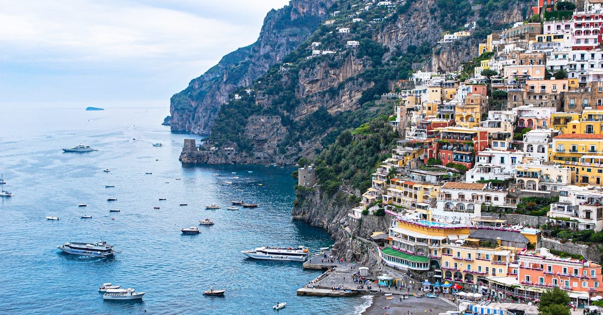 View of a Town by a Sea