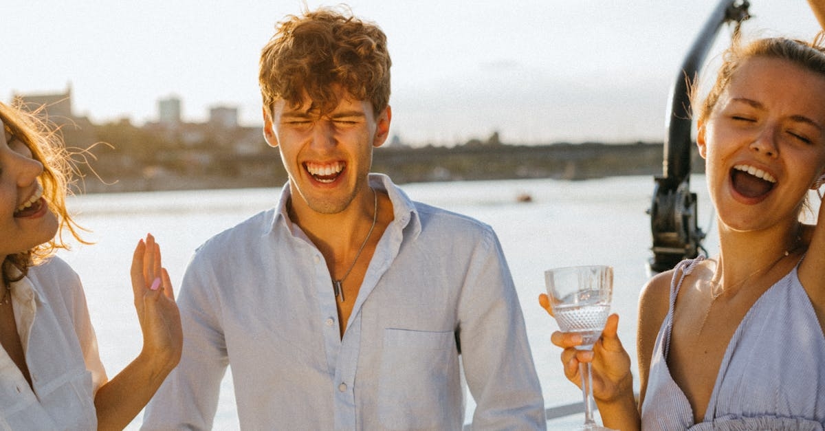 Group of Friends Partying on a Yacht