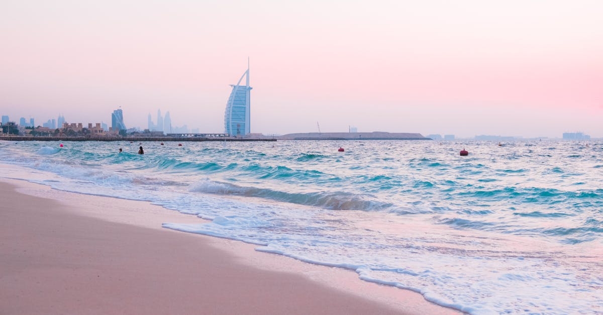 Beach and Sea near City