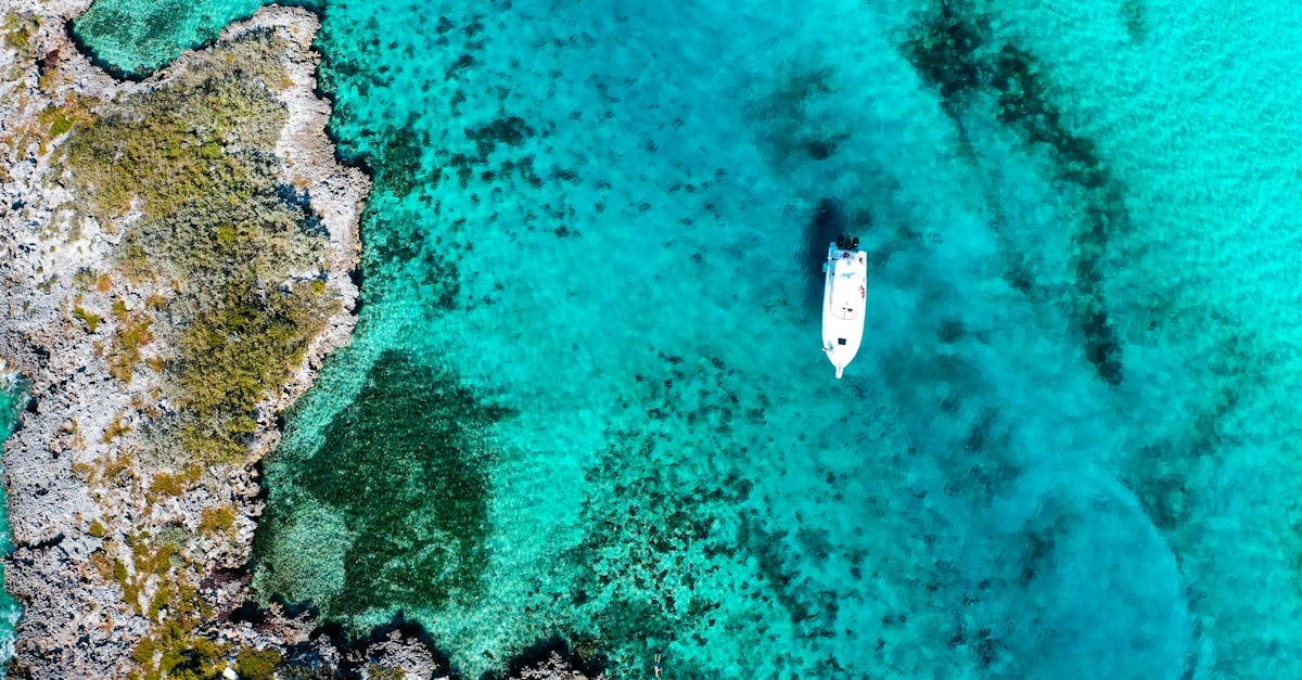 Aerial Shot of a Boat on the Sea