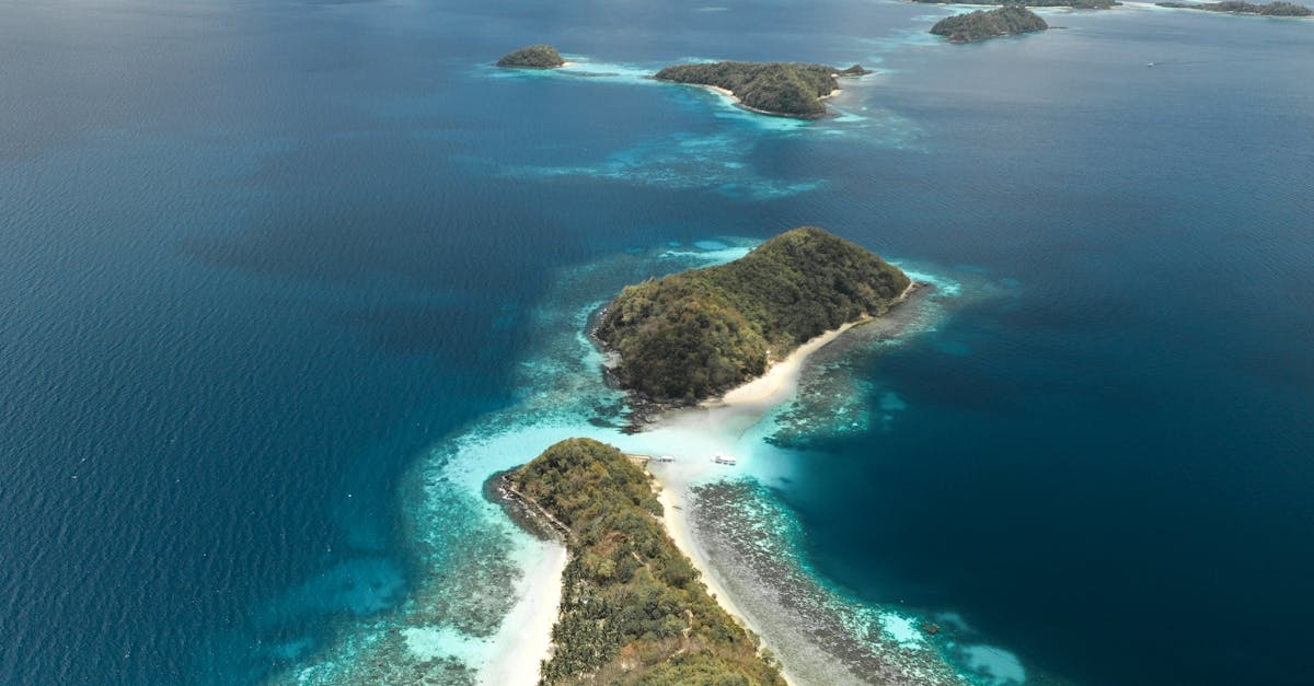 Aerial Shot Of Islands